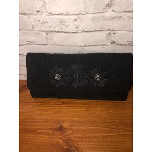 Vera Bradley black clutch purse